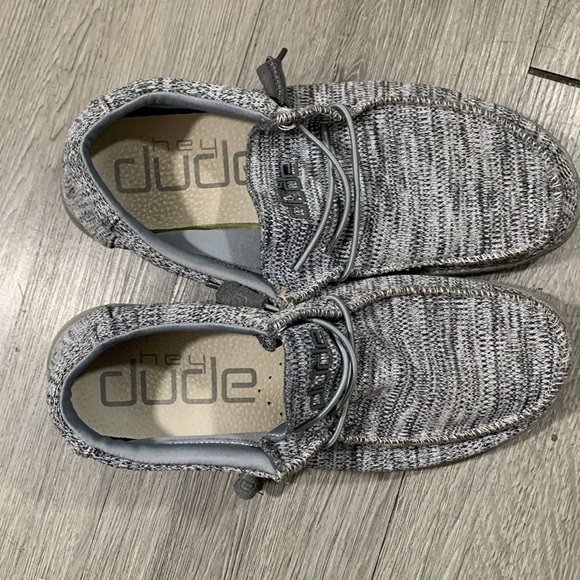 HEY DUDE WALLY B SOX Gray Slip On Loafers size‎ 8 main image 4